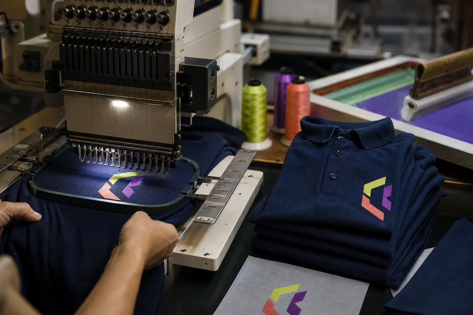 Taller de serigrafía y personalización de prendas para empresas